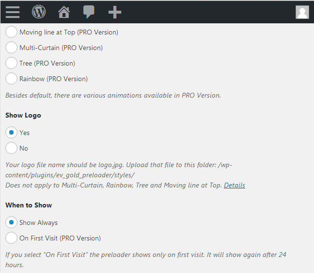 Preloader plugin Tweet - More Parameters